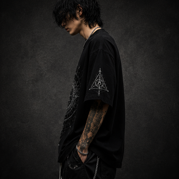 KAER “Sacred Sigil” Oversized Heavyweight T-Shirt