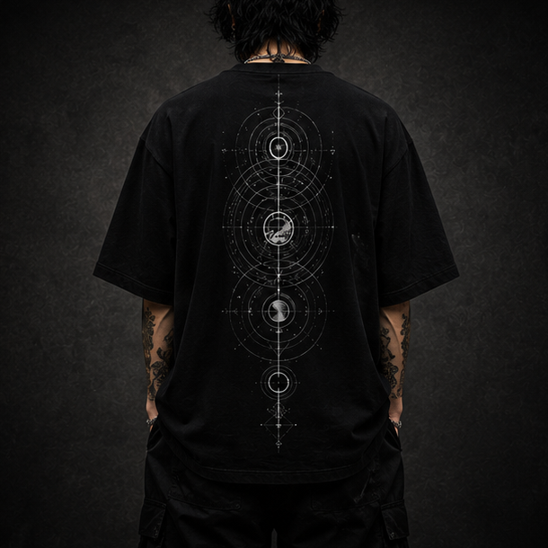 KAER “Sacred Sigil” Oversized Heavyweight T-Shirt