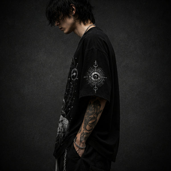KAER “Blind Goddess” Oversized Heavyweight T-Shirt