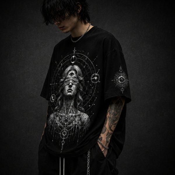 KAER “Blind Goddess” Oversized Heavyweight T-Shirt