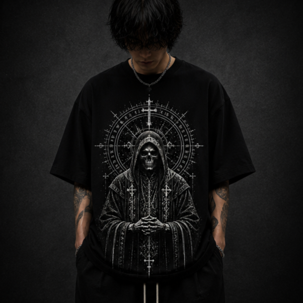 KAER “Rune Priest” Oversized Heavyweight T-Shirt