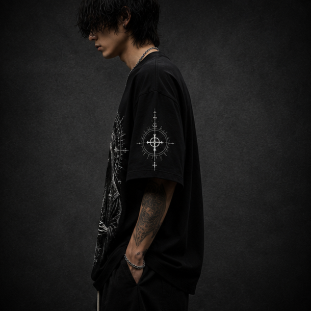 KAER “Rune Priest” Oversized Heavyweight T-Shirt