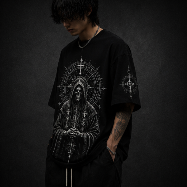 KAER “Rune Priest” Oversized Heavyweight T-Shirt