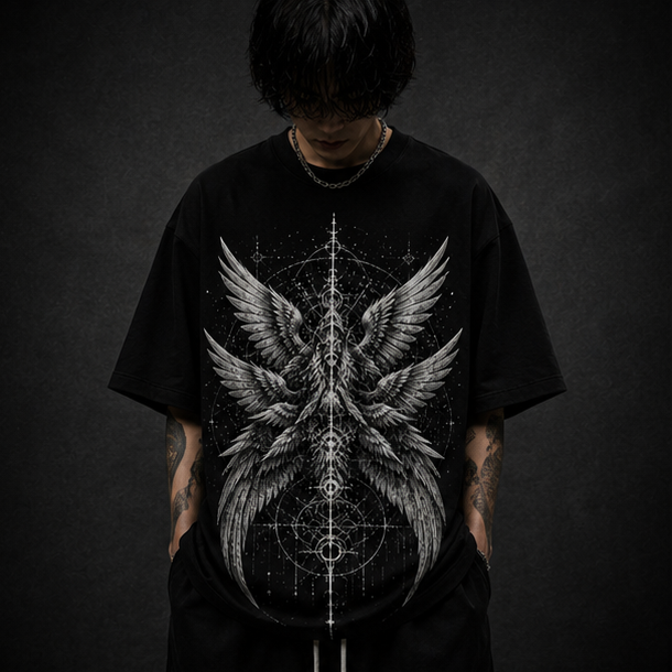 KAER “Seraphim” Oversized Heavyweight T-Shirt