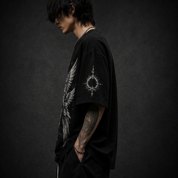 KAER “Seraphim” Oversized Heavyweight T-Shirt