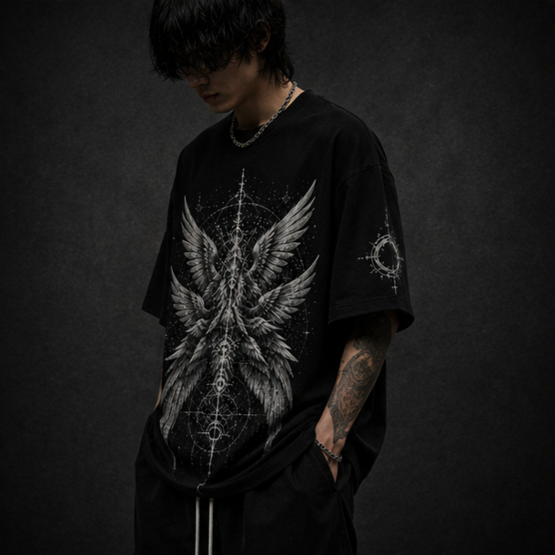 KAER “Seraphim” Oversized Heavyweight T-Shirt