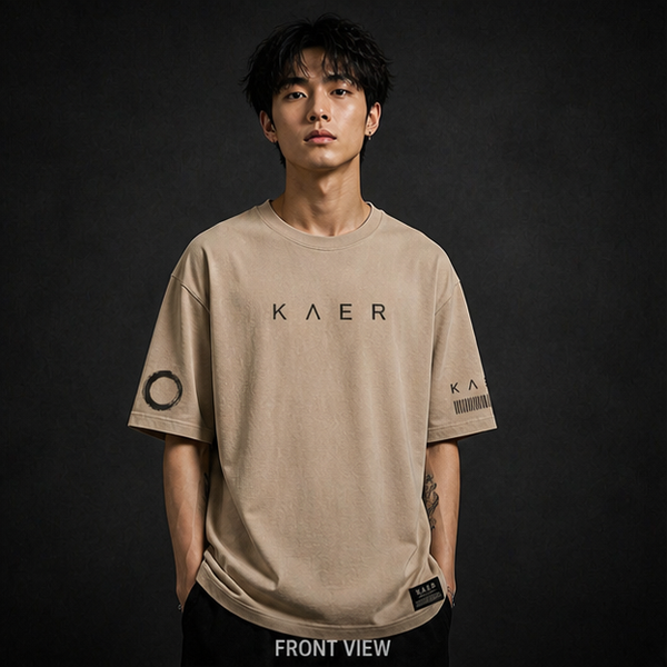 KAER "Stay True" Minimalist Oversized Tee