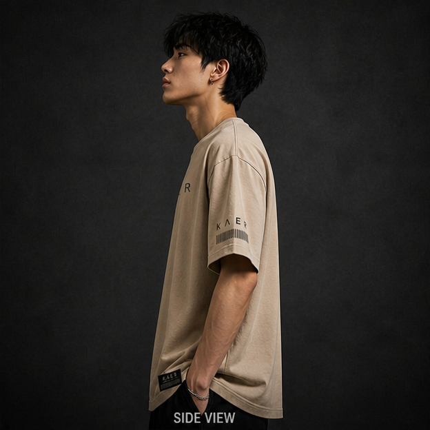KAER "Stay True" Minimalist Oversized Tee
