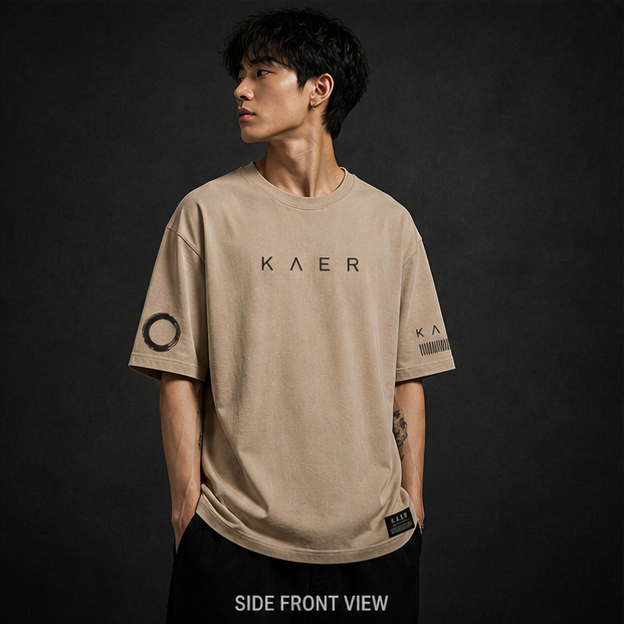 KAER "Stay True" Minimalist Oversized Tee