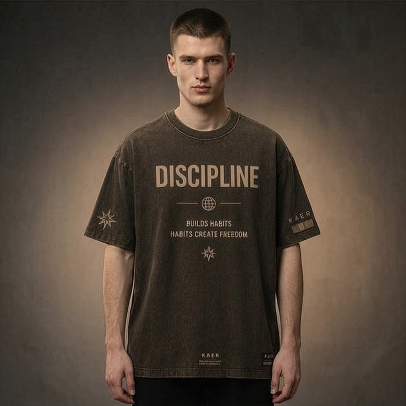 KAER "Discipline Builds" Oversized Tee