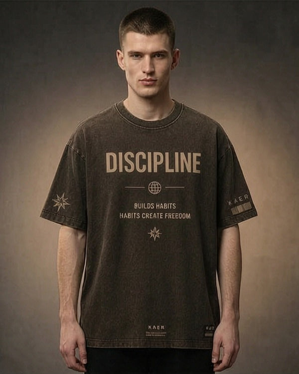 KAER "Discipline Builds" Oversized Tee