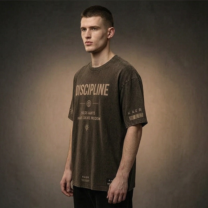 KAER "Discipline Builds" Oversized Tee