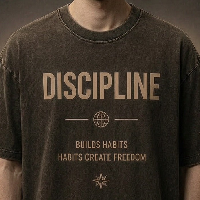 KAER "Discipline Builds" Oversized Tee