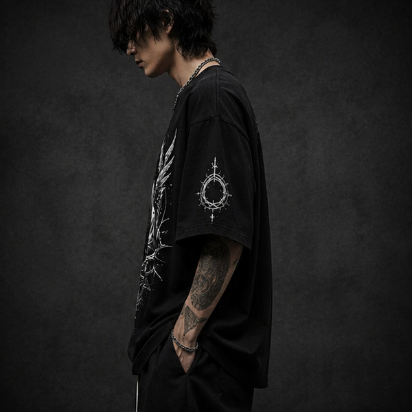 KAER “Fallen Angel” Oversized Heavyweight T-Shirt