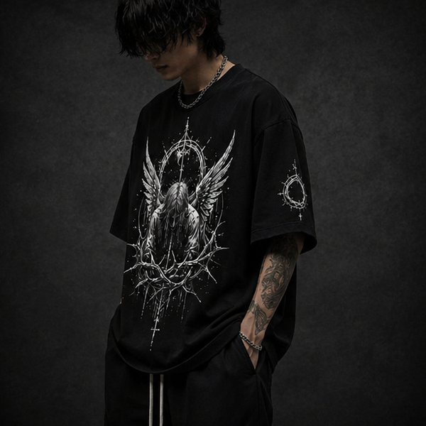 KAER “Fallen Angel” Oversized Heavyweight T-Shirt
