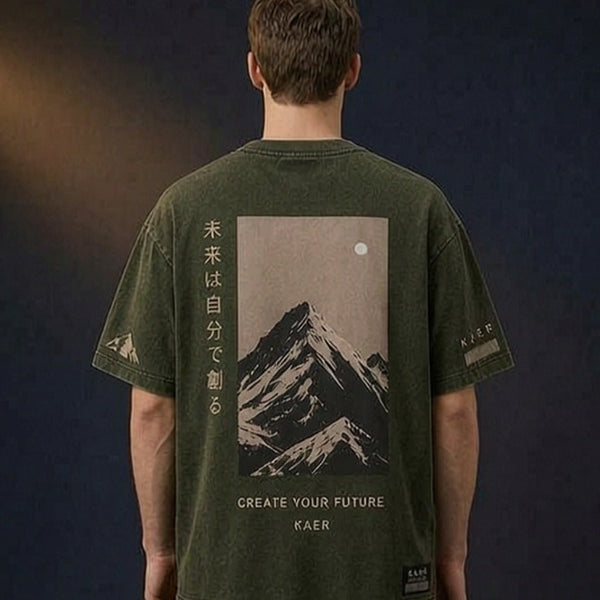 KAER "Create Your Future" Adventure Oversized Tee