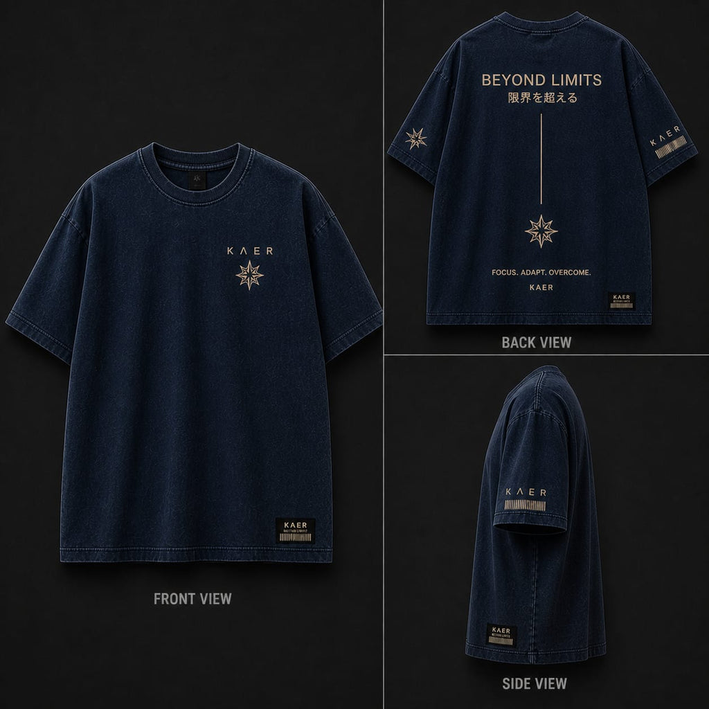KAER "Beyond Limits" Heavyweight Oversized Tee