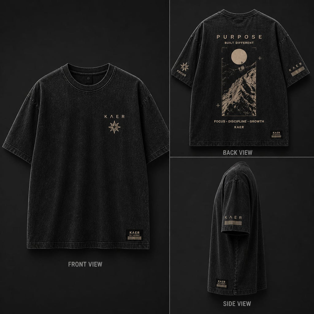 "Purpose Driven" Oversized Graphic Tee | Vintage