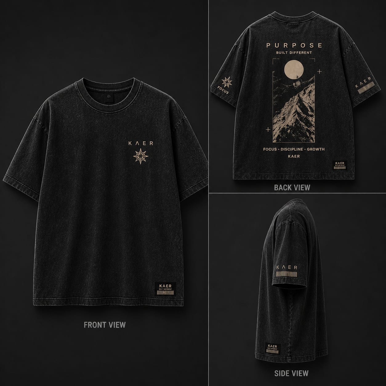"Purpose Driven" Oversized Graphic Tee | Vintage