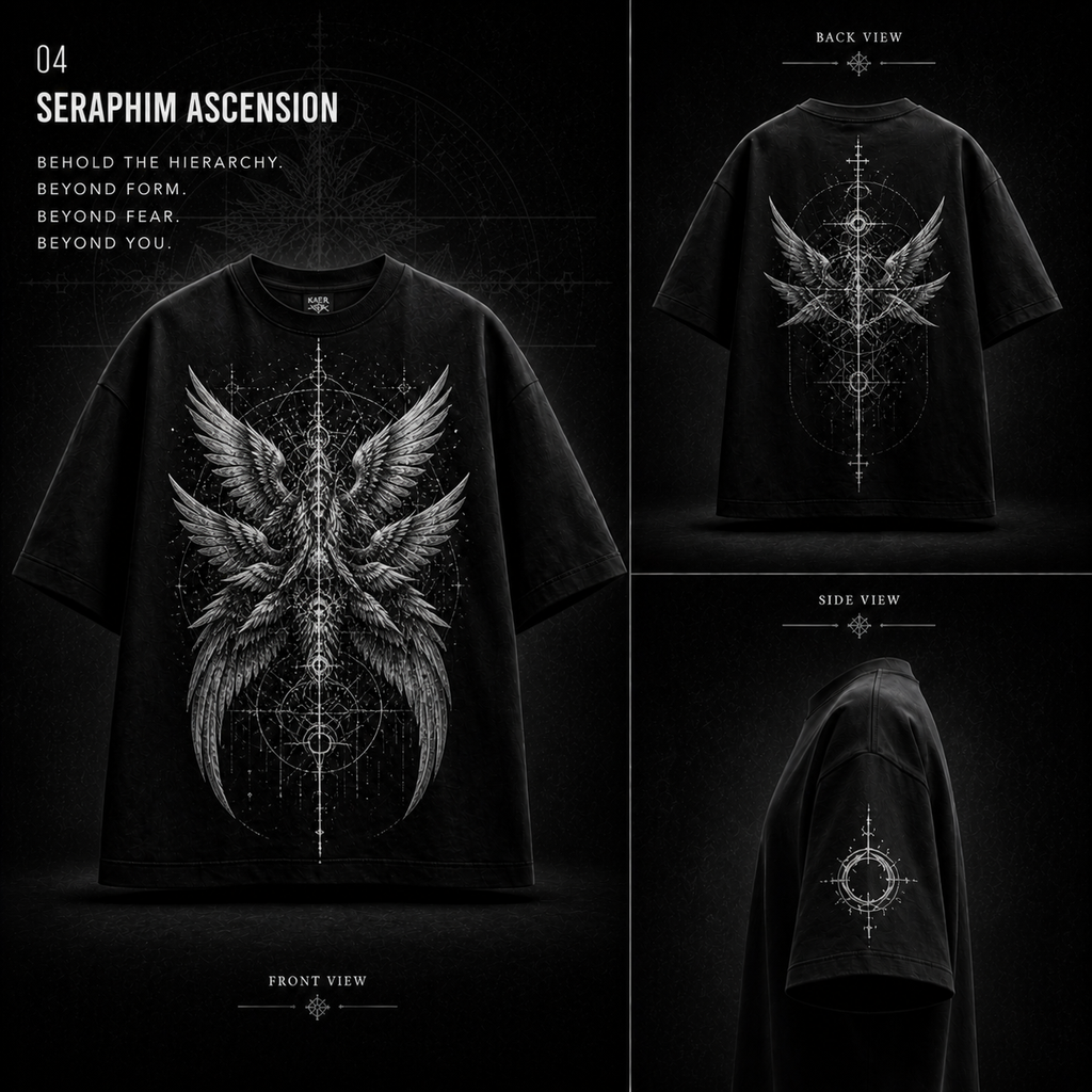KAER “Seraphim” Oversized Heavyweight T-Shirt