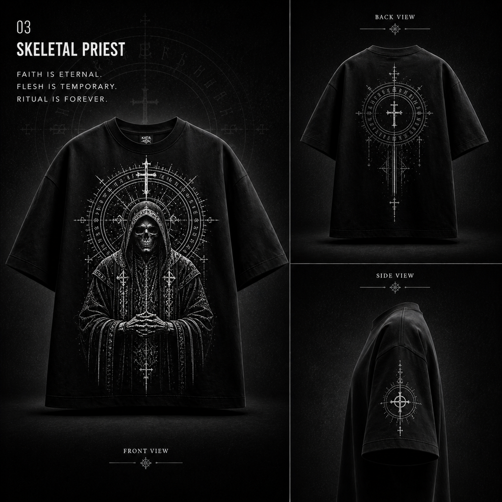 KAER “Rune Priest” Oversized Heavyweight T-Shirt